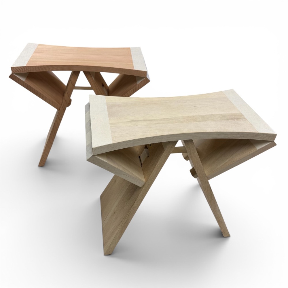 MUSUBI STOOL (前)栗 (後)すぎ